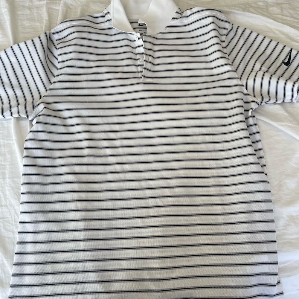 Striped Polo Shirt - Nike dry fit
